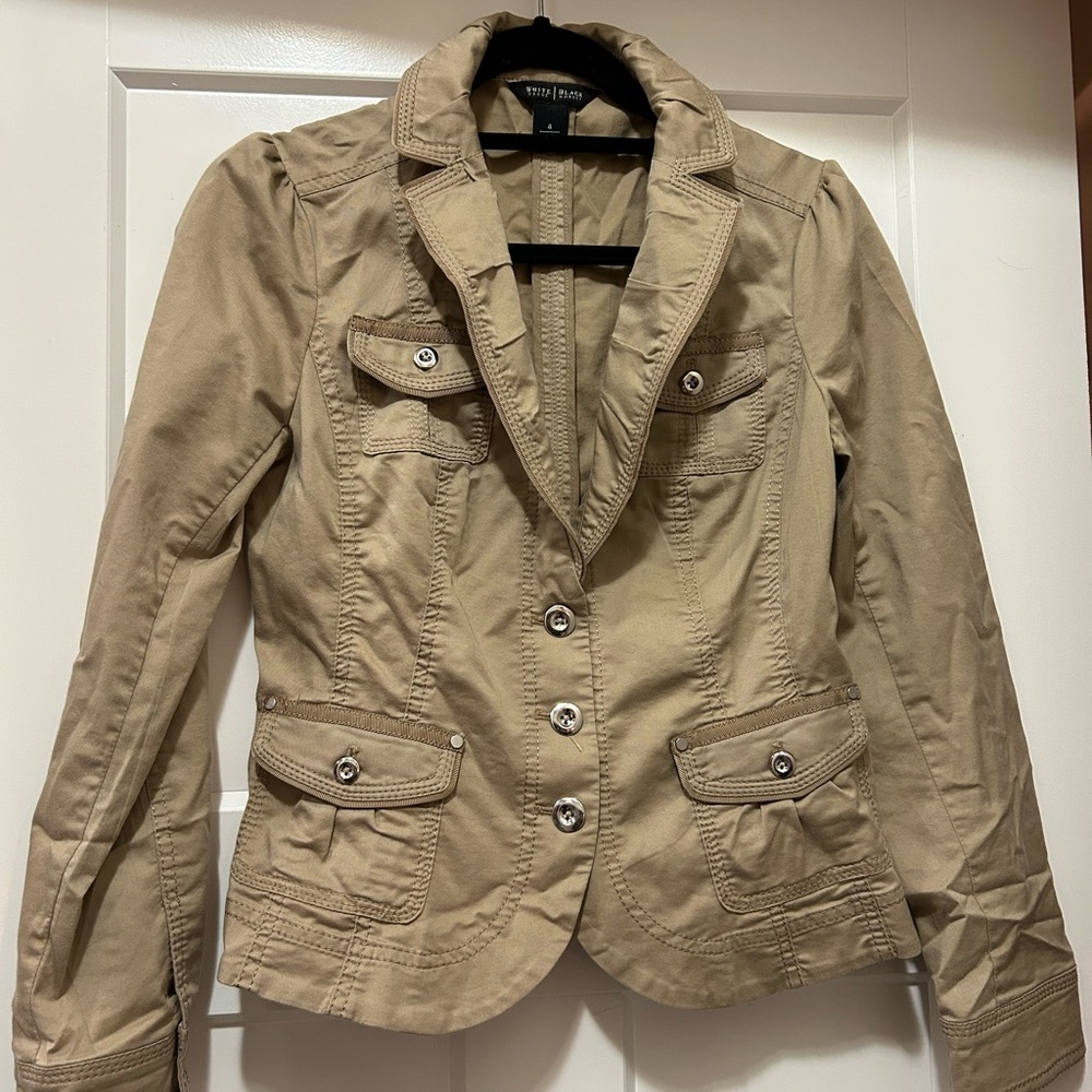 White House Black Market Khaki Blazer